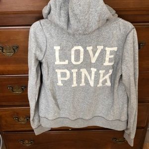 Victoria’s Secret PINK grey zip up